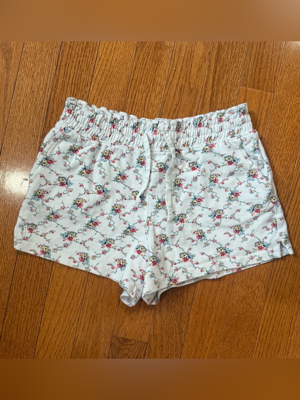 Polo Ralph Lauren Girls Medium 8-10 Floral Shorts Elastic Waist Floral Cotton